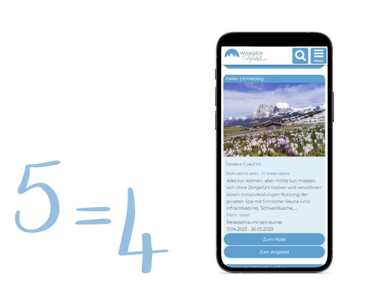 Mockup der Angebots-Seite