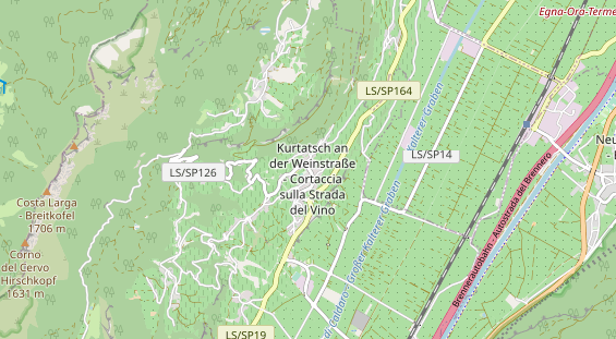 Wanderhotel auf Karte