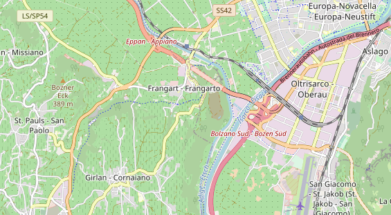 Wanderhotel auf Karte