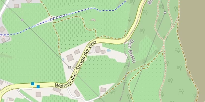 Wanderhotel auf Satellitenbild