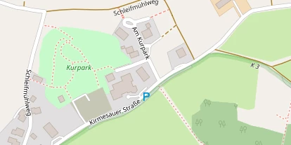 Wanderhotel auf Satellitenbild