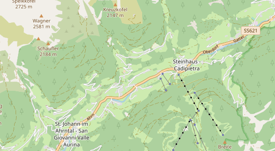 Wanderhotel auf Karte
