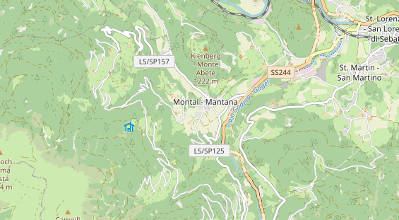 Wanderhotel auf Karte