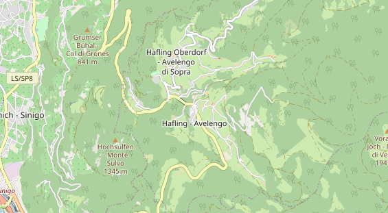 Wanderhotel auf Karte