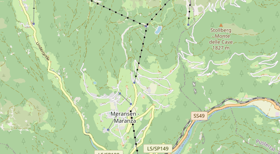 Wanderhotel auf Karte