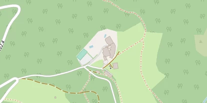 Wanderhotel auf Satellitenbild