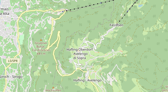 Wanderhotel auf Karte