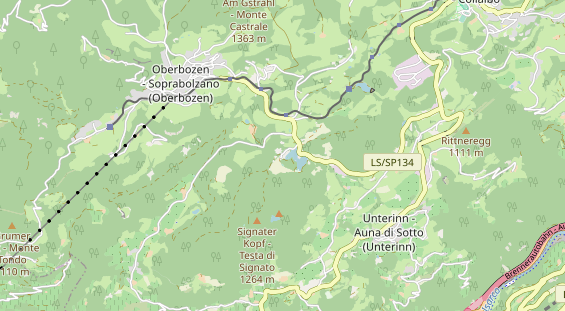 Wanderhotel auf Karte