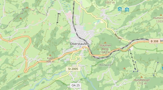 Wanderhotel auf Karte