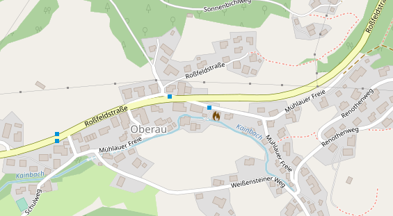 Wanderhotel auf Satellitenbild