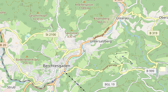 Wanderhotel auf Karte