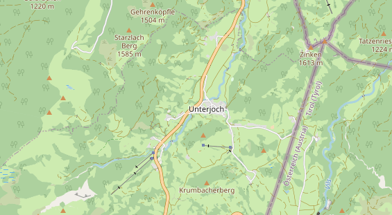 Wanderhotel auf Karte