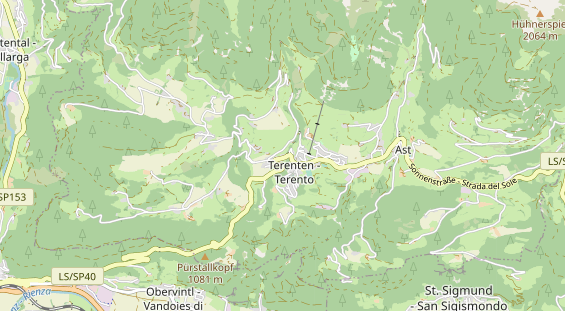 Wanderhotel auf Karte