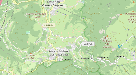 Wanderhotel auf Karte