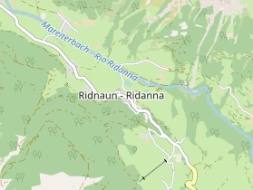 Wanderhotel auf Karte