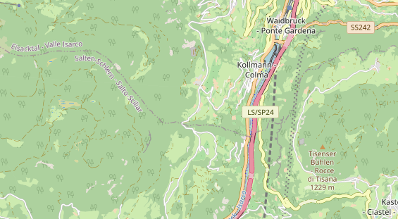 Wanderhotel auf Karte