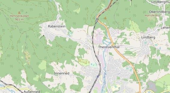 Wanderhotel auf Karte