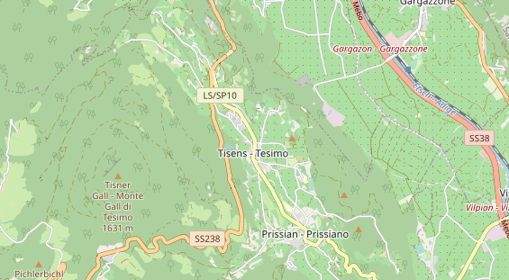 Wanderhotel auf Karte