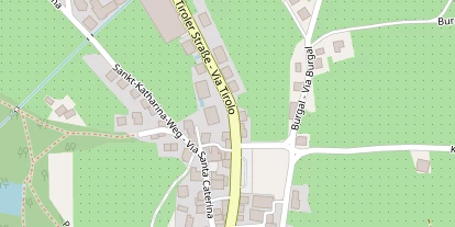 Wanderhotel auf Satellitenbild