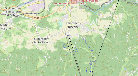 Wanderhotel auf Karte