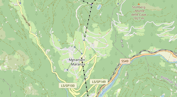 Wanderhotel auf Karte