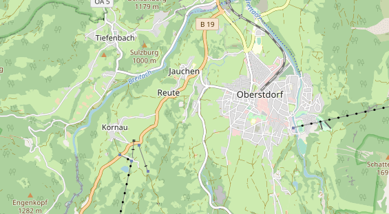 Wanderhotel auf Karte