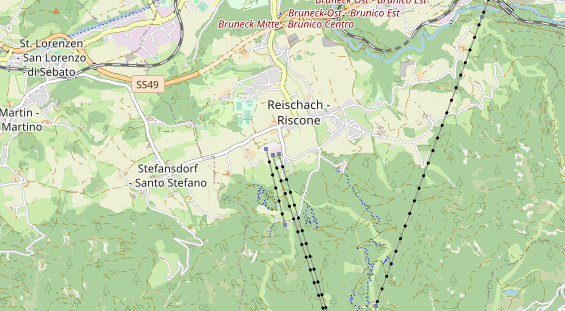 Wanderhotel auf Karte