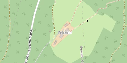 Wanderhotel auf Satellitenbild