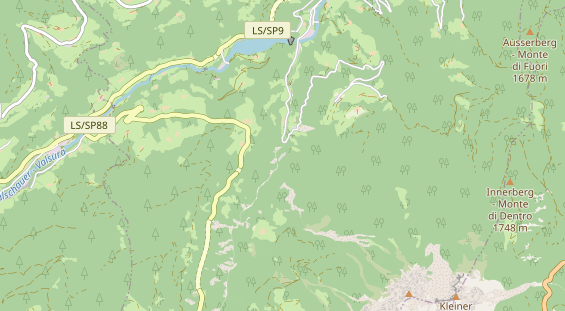 Wanderhotel auf Karte