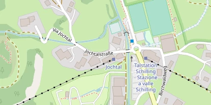 Wanderhotel auf Satellitenbild