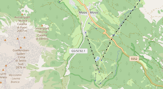 Wanderhotel auf Karte