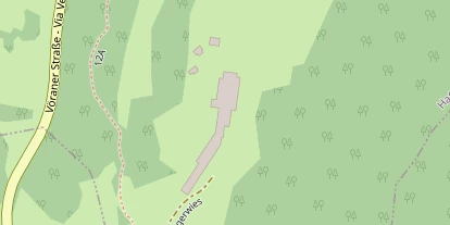 Wanderhotel auf Satellitenbild