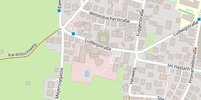 Wanderhotel auf Satellitenbild