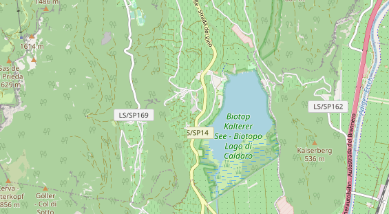 Wanderhotel auf Karte