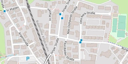 Wanderhotel auf Satellitenbild