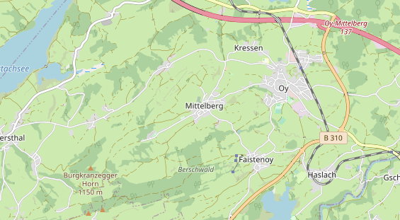 Wanderhotel auf Karte