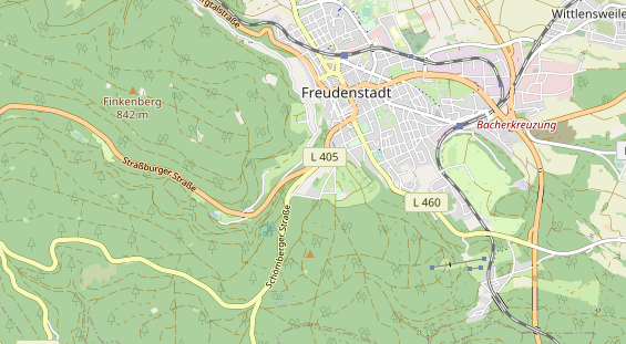 Wanderhotel auf Karte