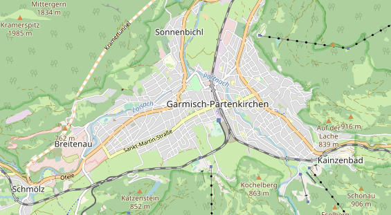 Wanderhotel auf Karte