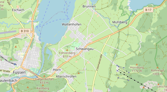 Wanderhotel auf Karte