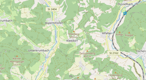 Wanderhotel auf Karte