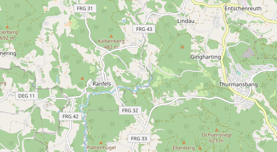 Wanderhotel auf Karte