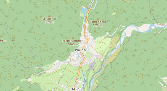 Wanderhotel auf Karte