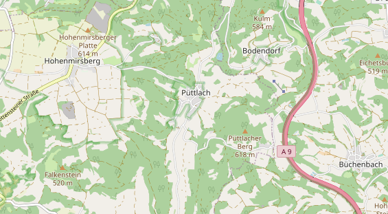 Wanderhotel auf Karte