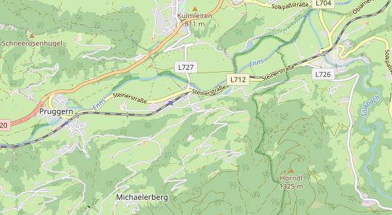 Wanderhotel auf Karte