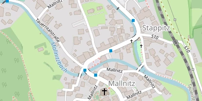 Wanderhotel auf Satellitenbild