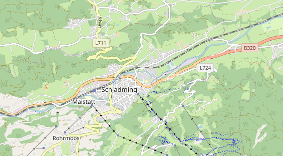 Wanderhotel auf Karte