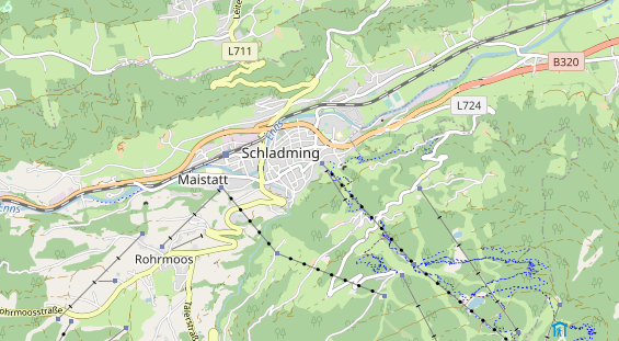 Wanderhotel auf Karte