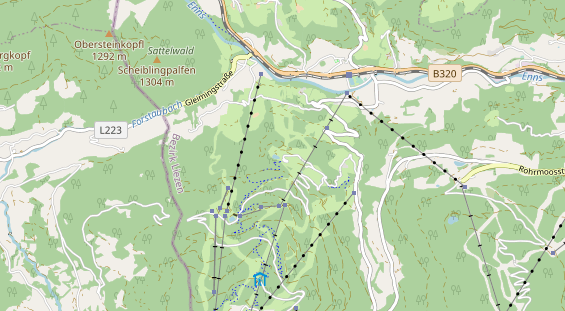 Wanderhotel auf Karte