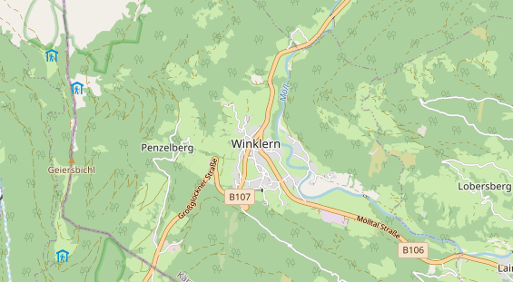 Wanderhotel auf Karte