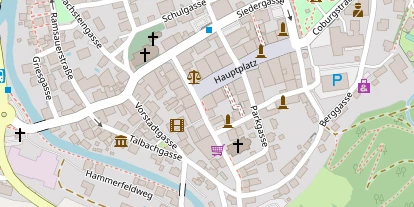 Wanderhotel auf Satellitenbild